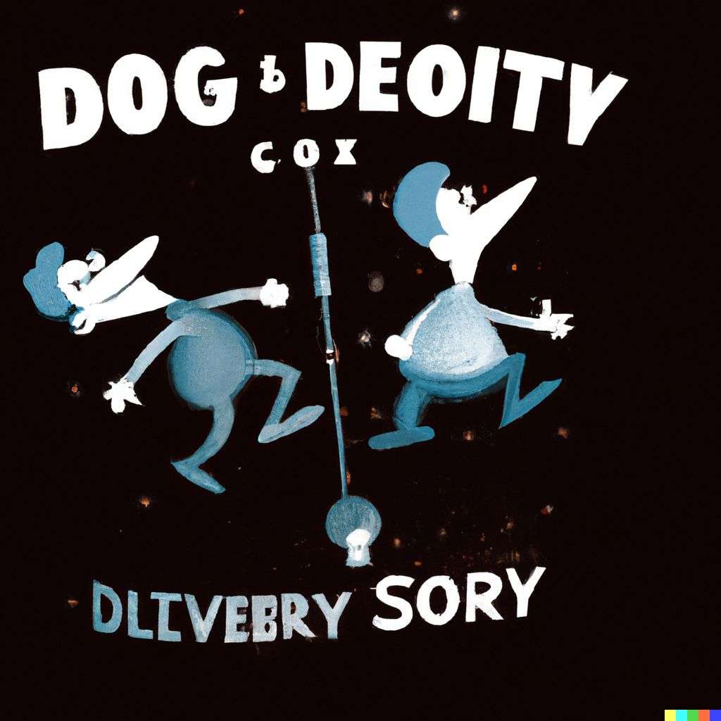 the discovery of gravity, in the style of a mid-20th century Disney cartoon